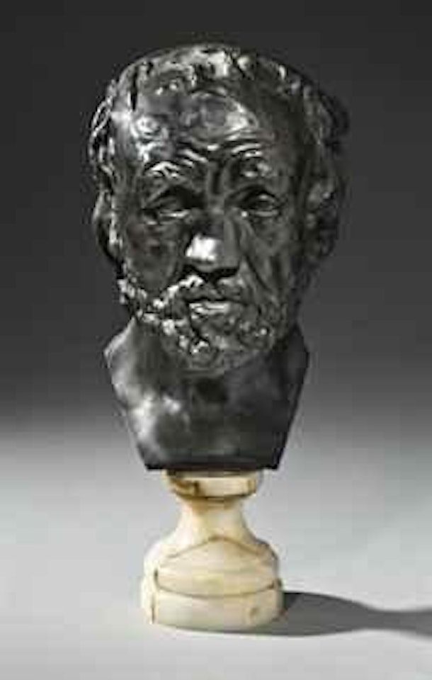 Masque De L'homme Au Nez Cassé, Version Dite Type I, Deuxième Modèle by Auguste Rodin