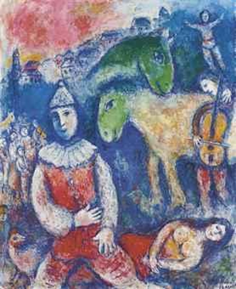 Deux ânes verts by Marc Chagall