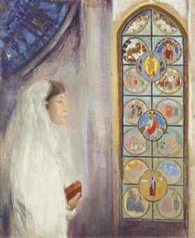 Simone Fayet en communiante by Odilon Redon