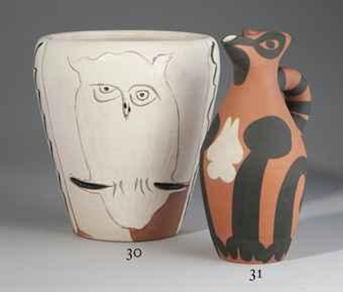 Visage et hibou by Pablo Picasso