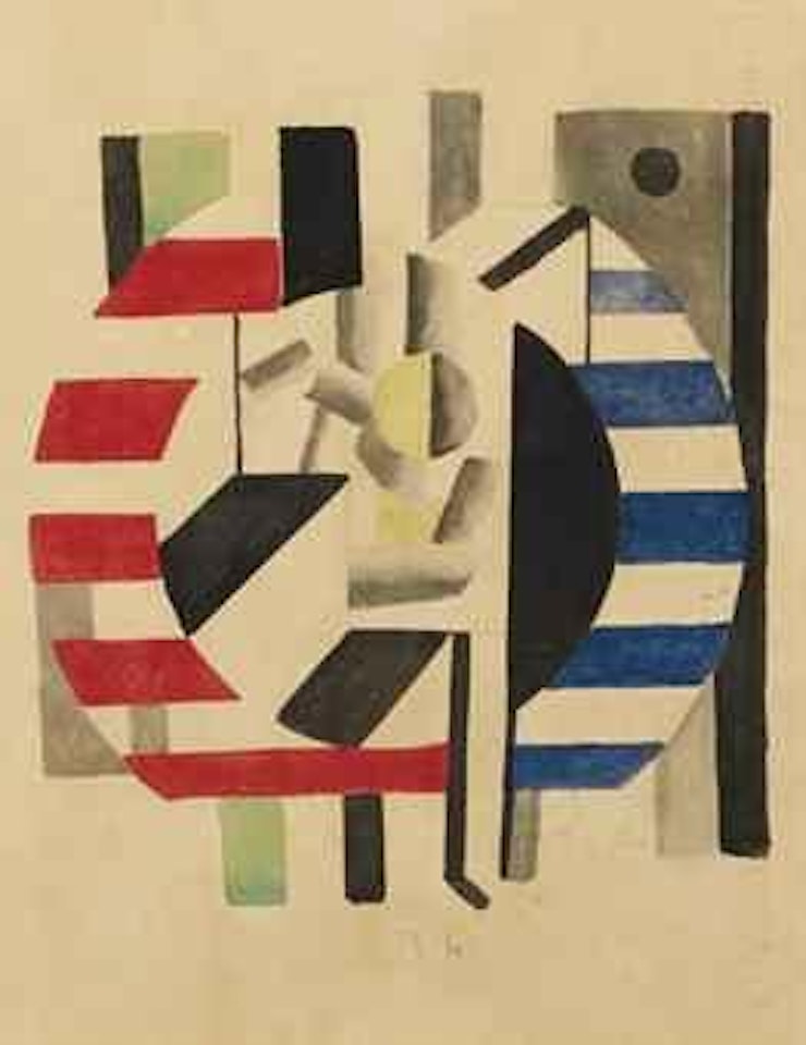 Composition avec personnage by Fernand Leger