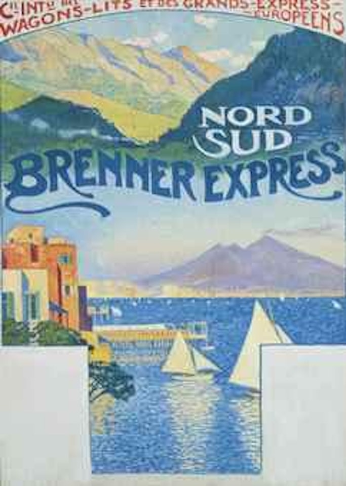 Nord-Sud Brenner Express (Projet d'affiche pour La Compagnie des Wagons-Lits) by Theo van Rysselberghe