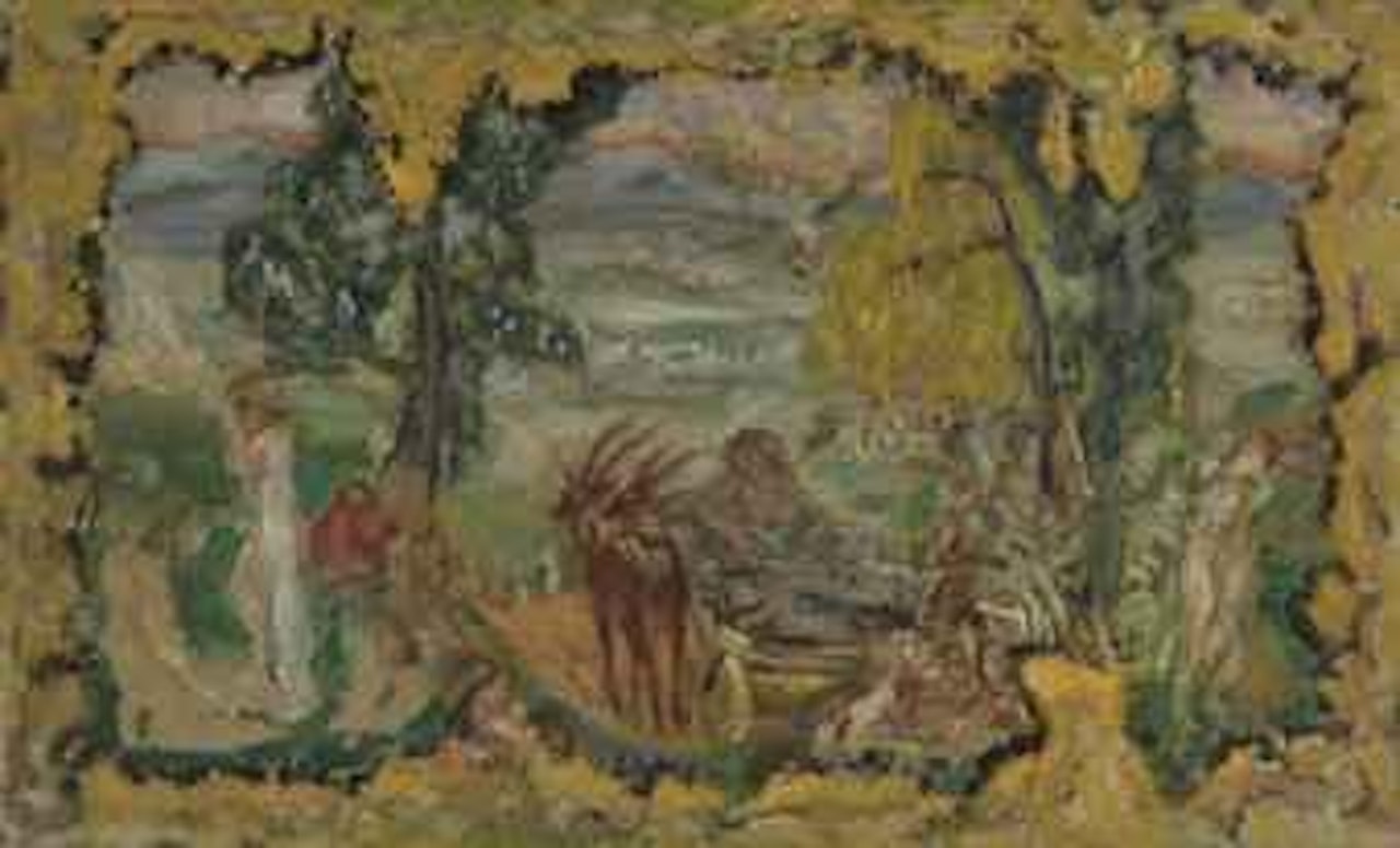 Paysage animé de baigneuses by Pierre Bonnard