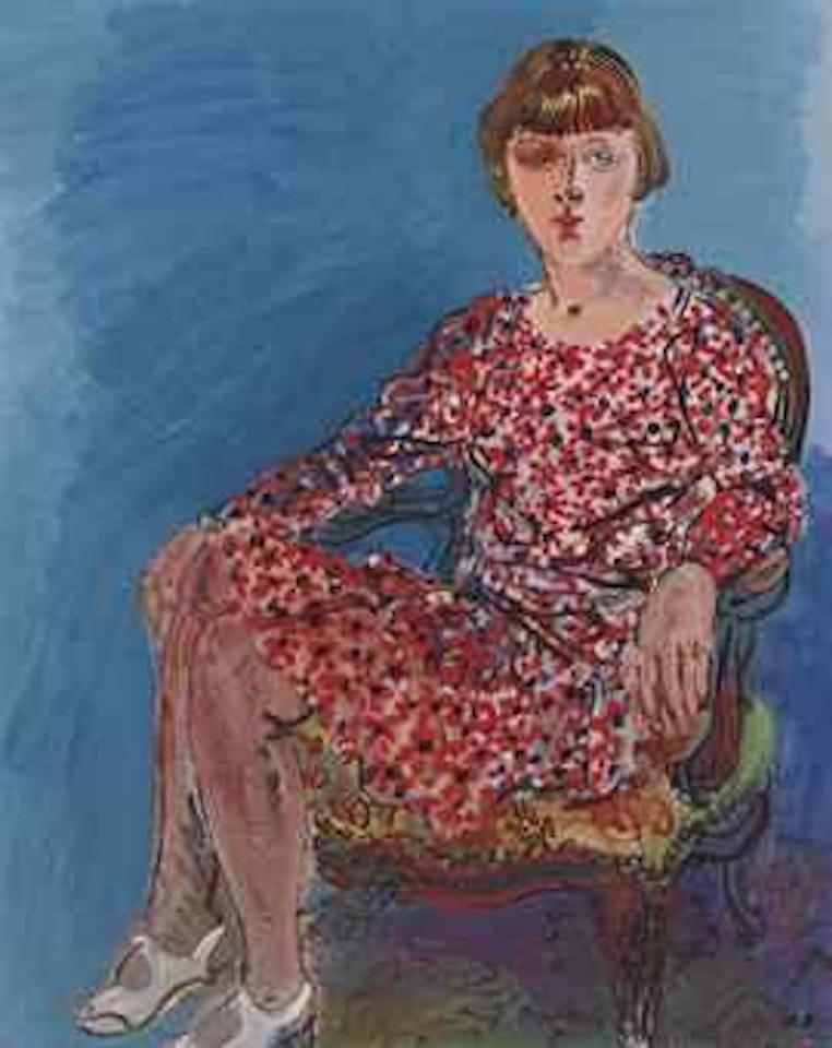 Portrait de jeune femme assise dans un fauteuil by Raoul Dufy