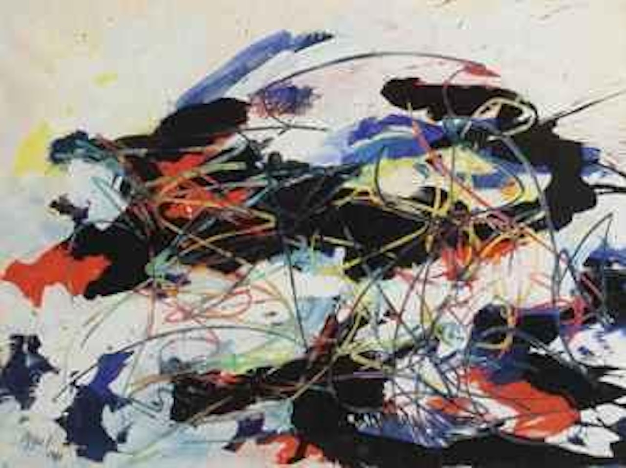 Flying Black Mountains by Karel Appel