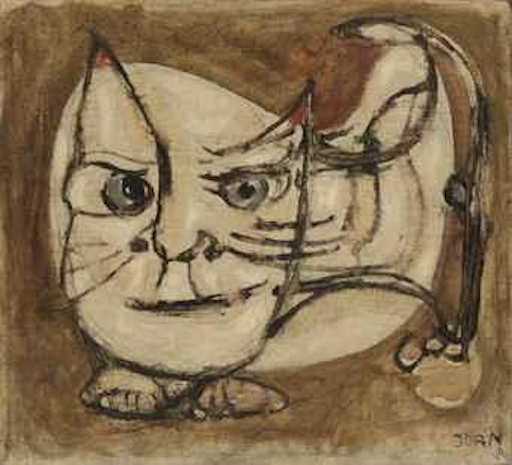 Untitled (the watch cat) by Asger Jorn