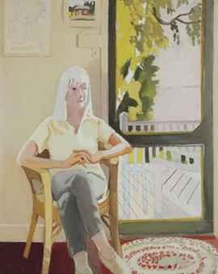 Aline by the Screen Door by Fairfield Porter