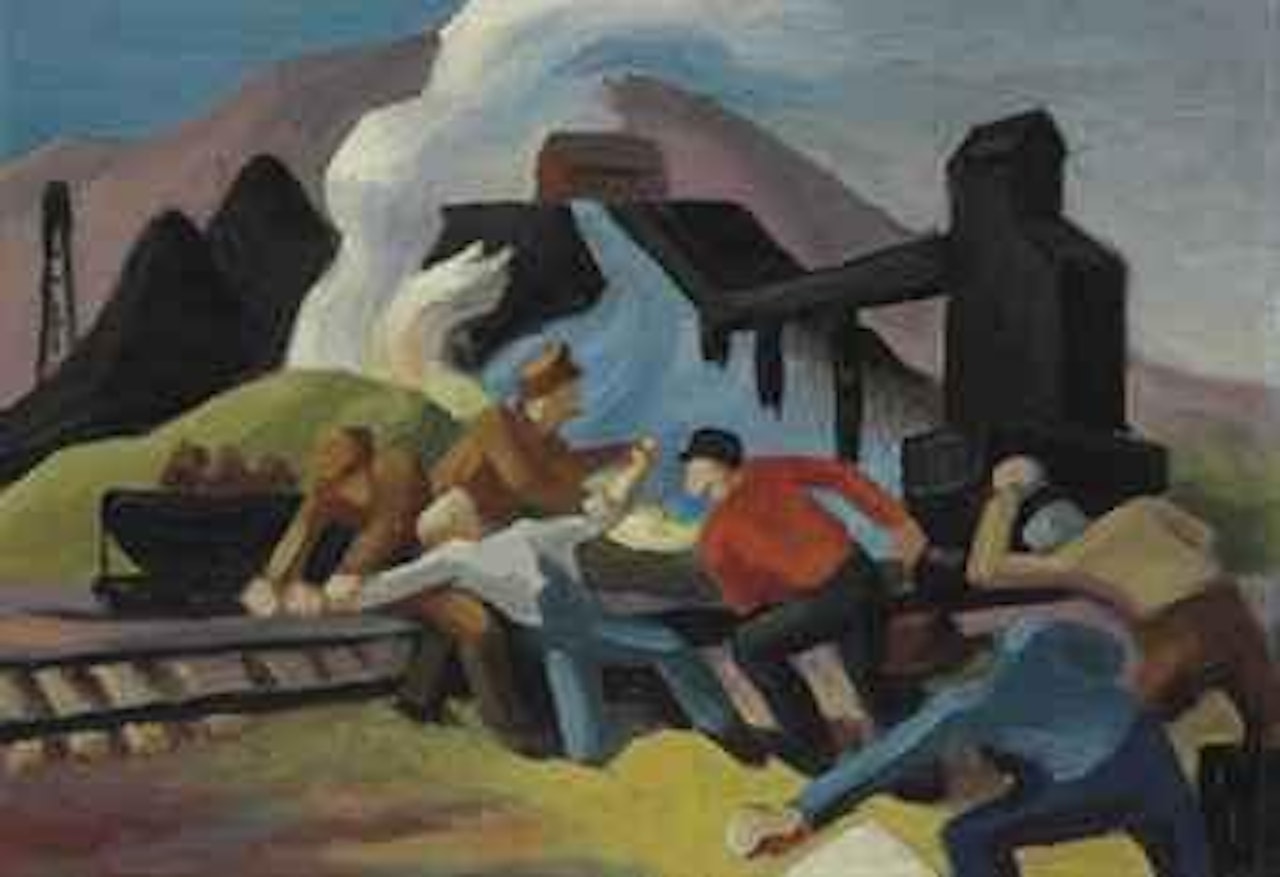 Study for 'Strikebreakers' by Thomas Hart Benton
