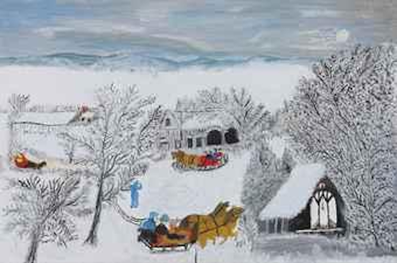 Going to Church by Grandma Moses