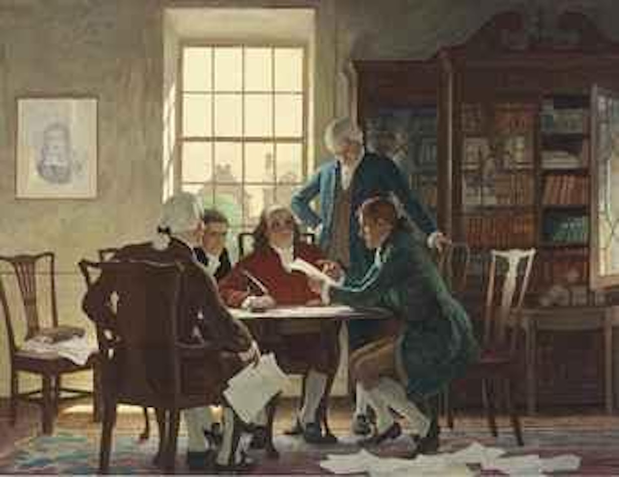 Drafting the Declaration of Independence--1776 by Newell Convers Wyeth