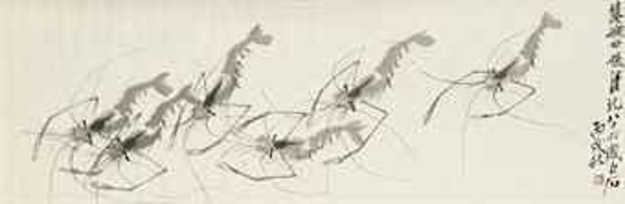 Shrimps by Qi Baishi