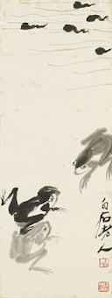 Frogs and Tadpoles by Qi Baishi