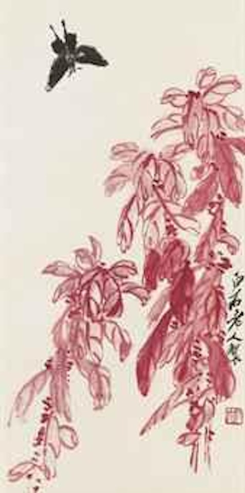 Butterfly and Flowers by Qi Baishi