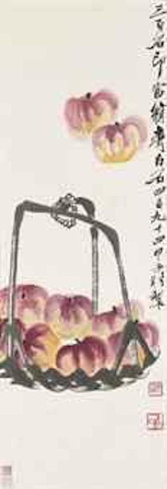 Apples in a Basket by Qi Baishi