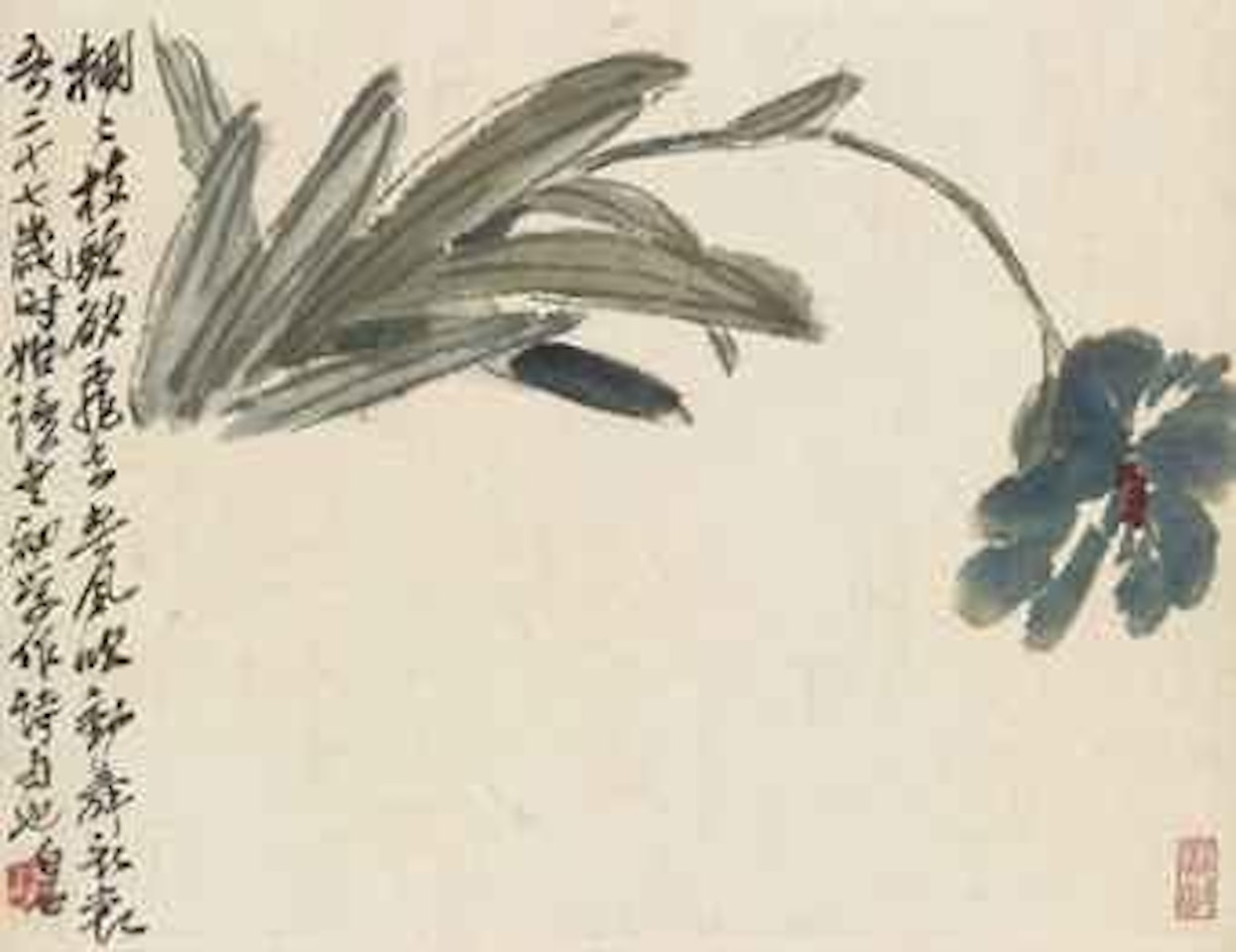 Orchid by Qi Baishi