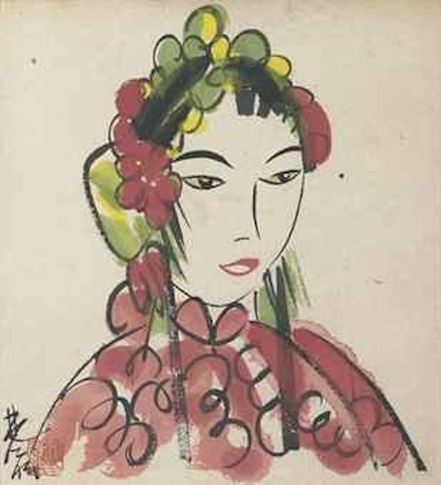 Opera Figure by Lin Fengmian