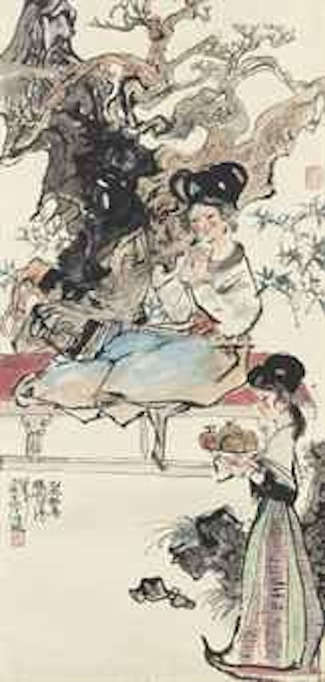 Two Beauties by Cheng Shifa