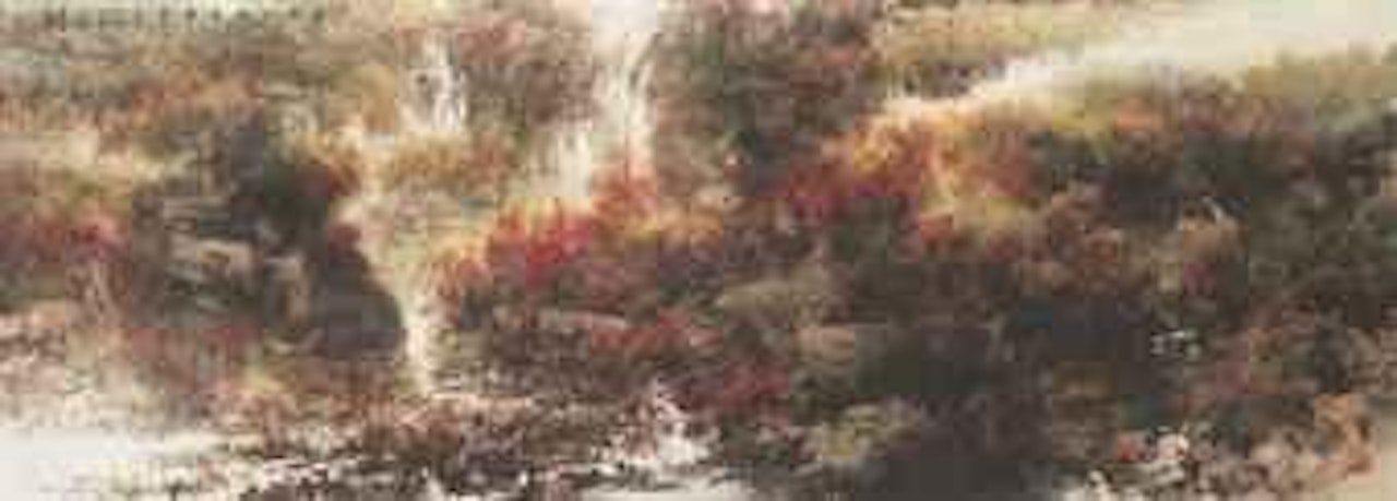Golden Leaves in the Autumn by He Baili