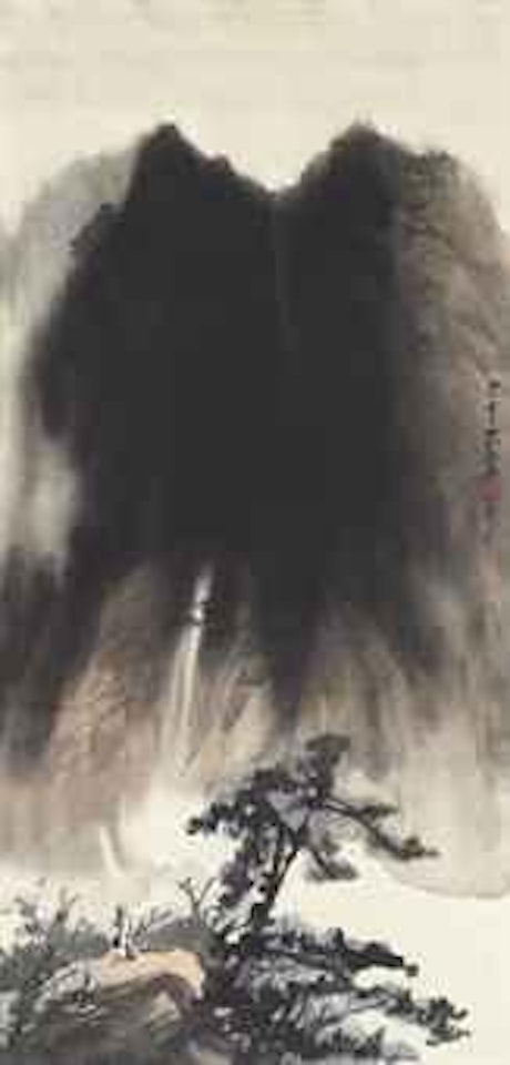Waterfall by Zhang Daqian