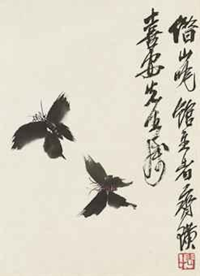 Two Butterflies by Qi Baishi