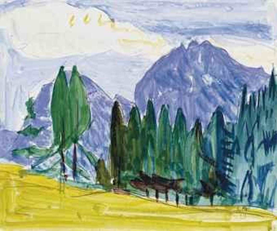 Sommerliche Gebirgslandschaft by Cuno Amiet