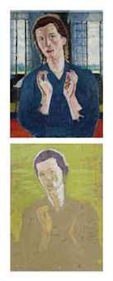 Sammelnummer von zwei Werken: Studie zu 'Die Hoffnung' by Cuno Amiet
