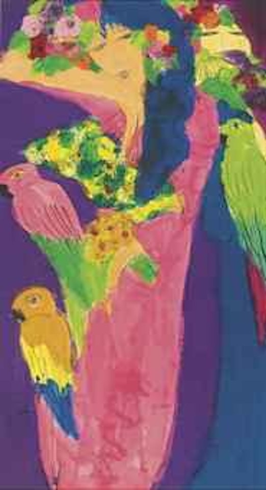 Untitled (Ladies and Birds) by Walasse Ting