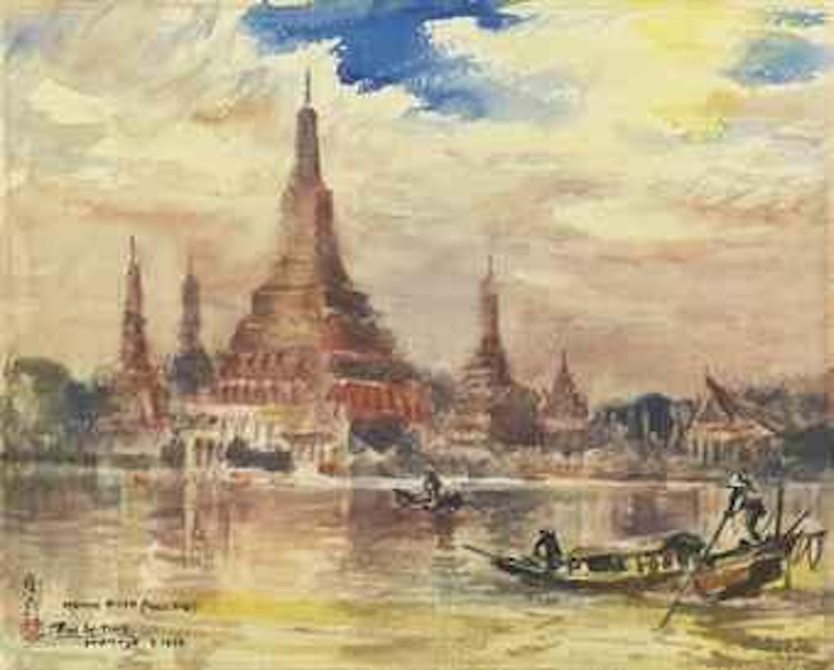 Menam River (Thailand) by Ran In-Ting (Lan Yinding)