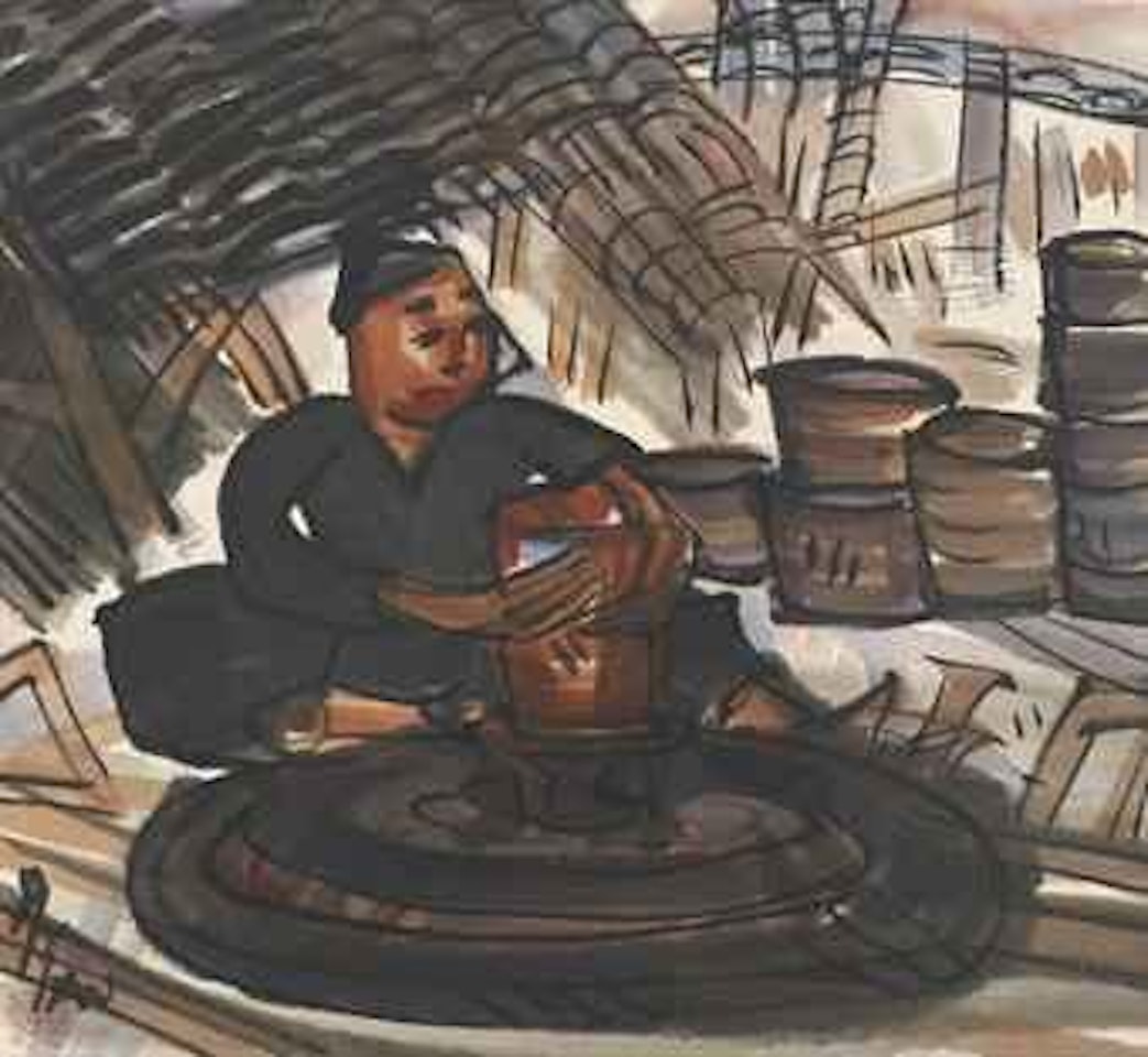 Potter by Lin Fengmian