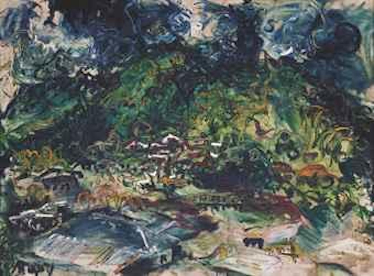 Mountain Village by Affandi