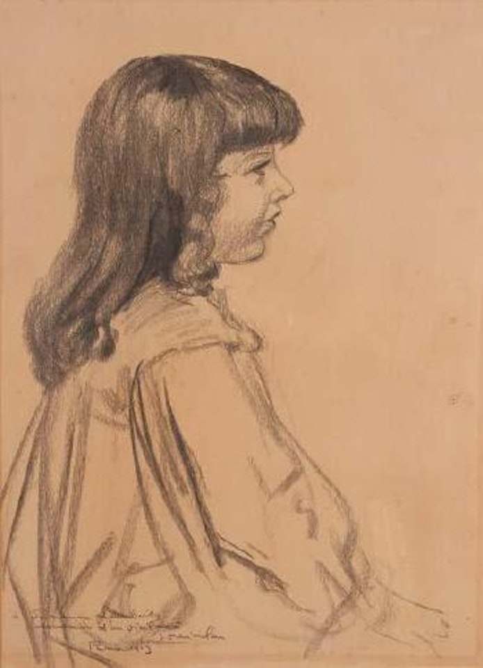 Portrait de fillette by Théophile Alexandre Steinlen