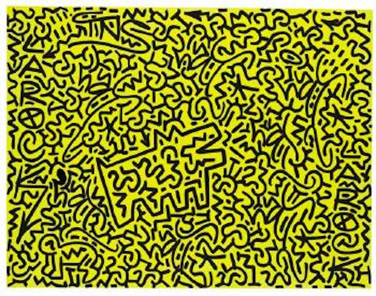 Ohne Titel (Dog barking) by Keith Haring