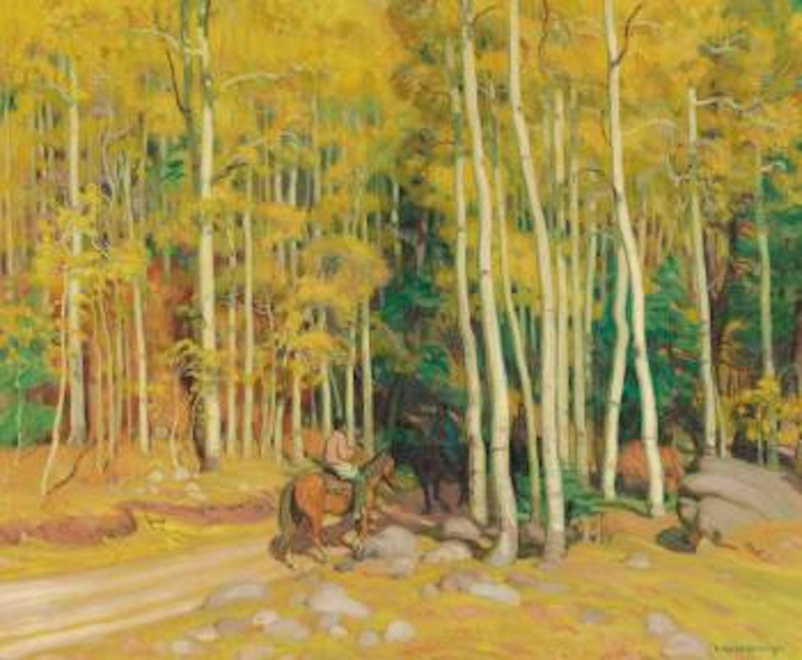 Along The Canyon Road by Ernest Martin Hennings