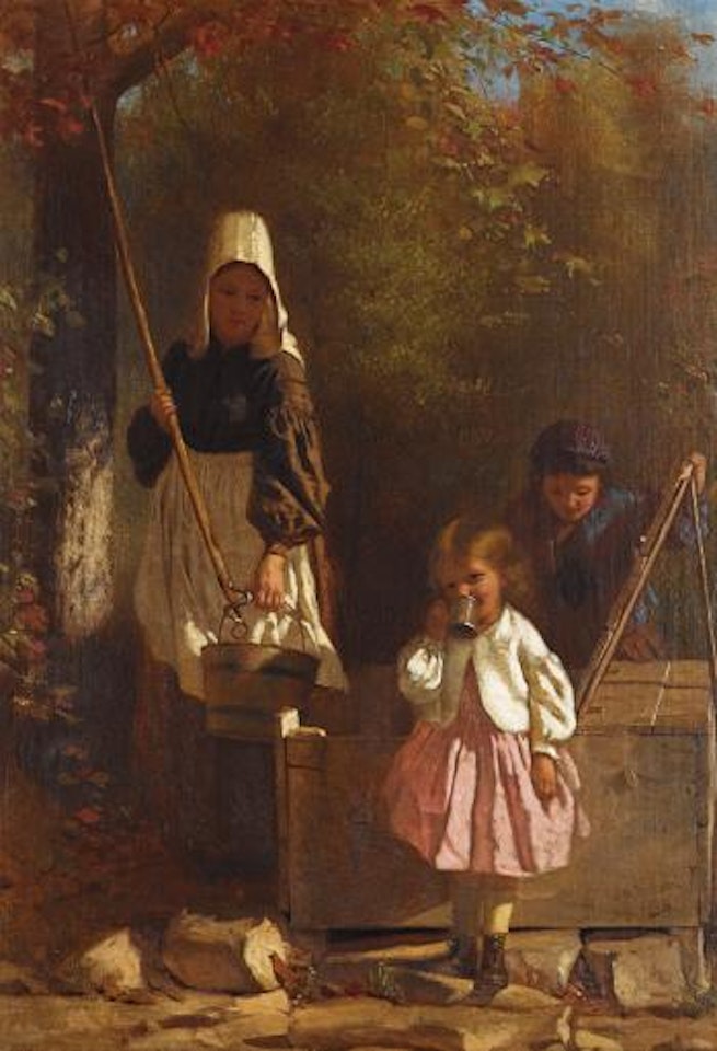 At The Well by John George Brown