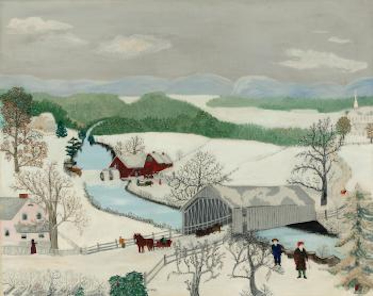 The Last Covered Bridge by Grandma Moses