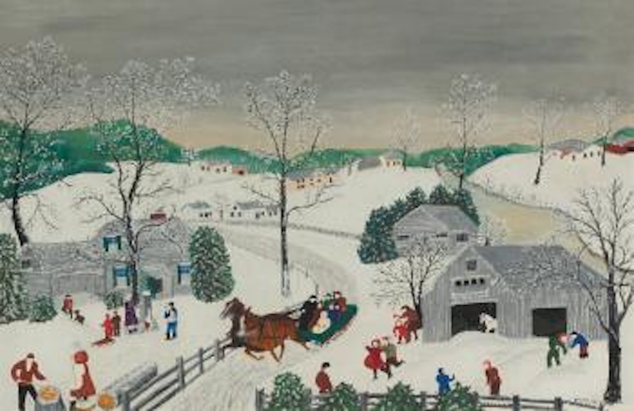 No School Today by Grandma Moses
