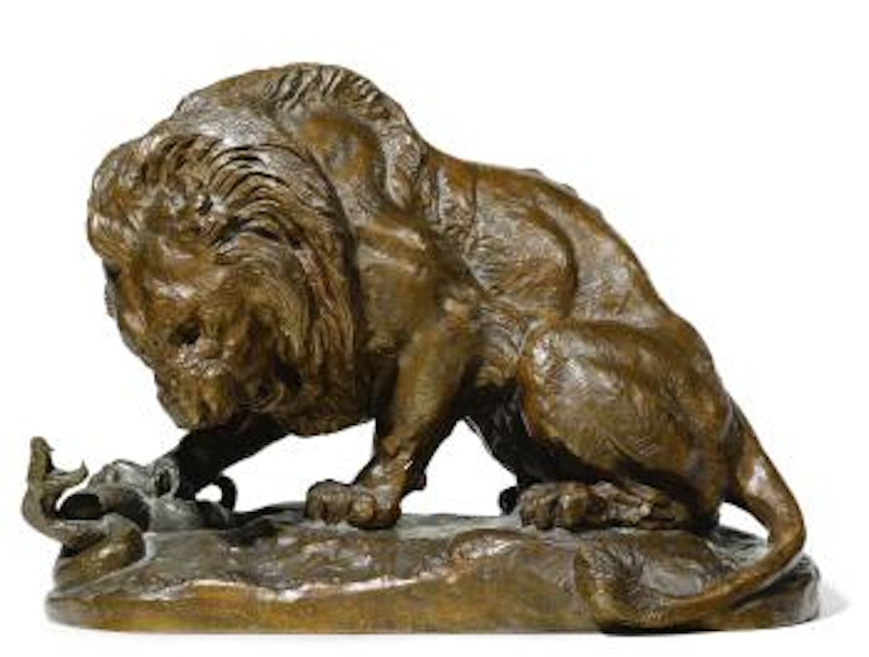 Lion Au Serpent (Lion And Serpent) by Antoine-Louis Barye