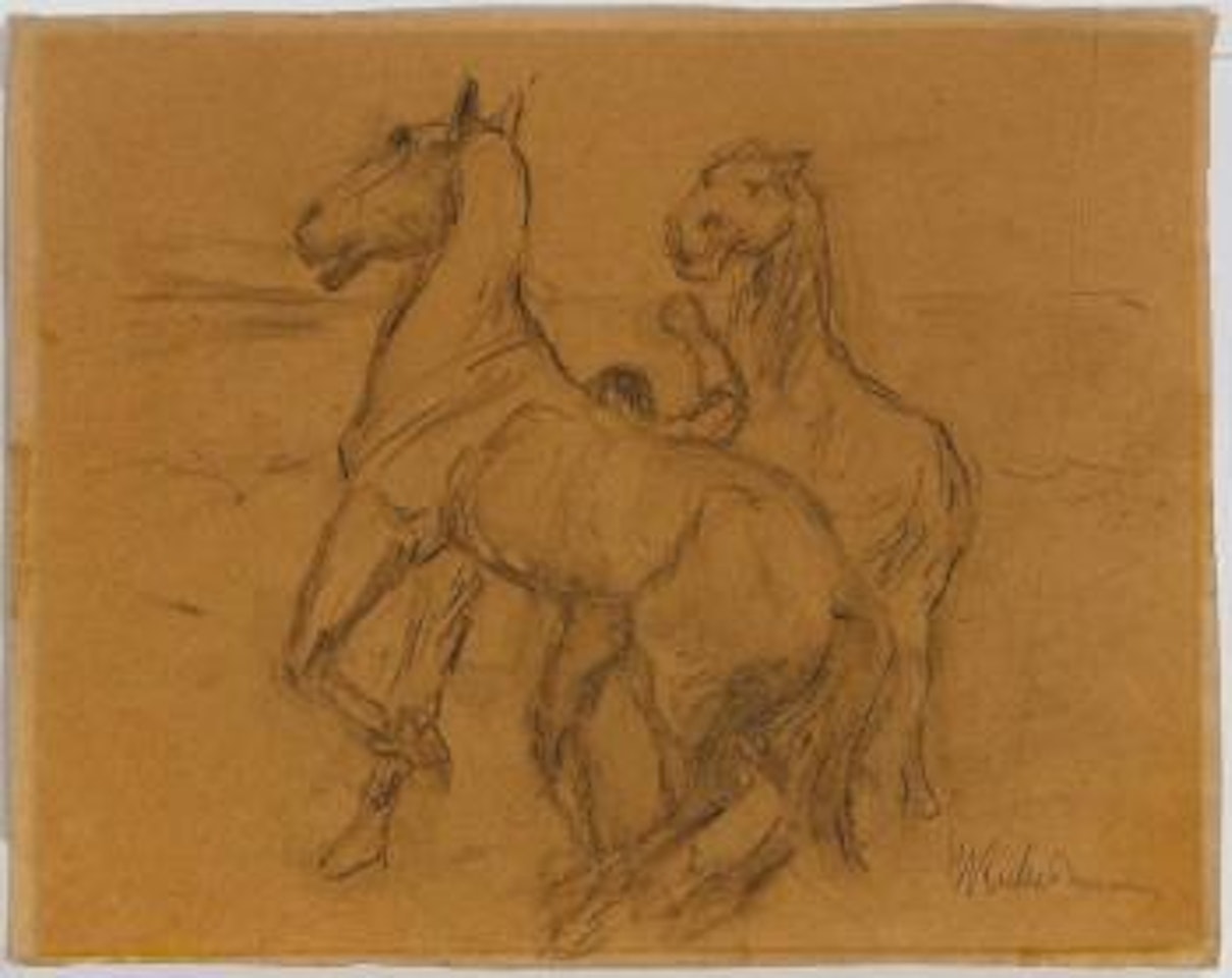 Steigende Pferde by Max Liebermann