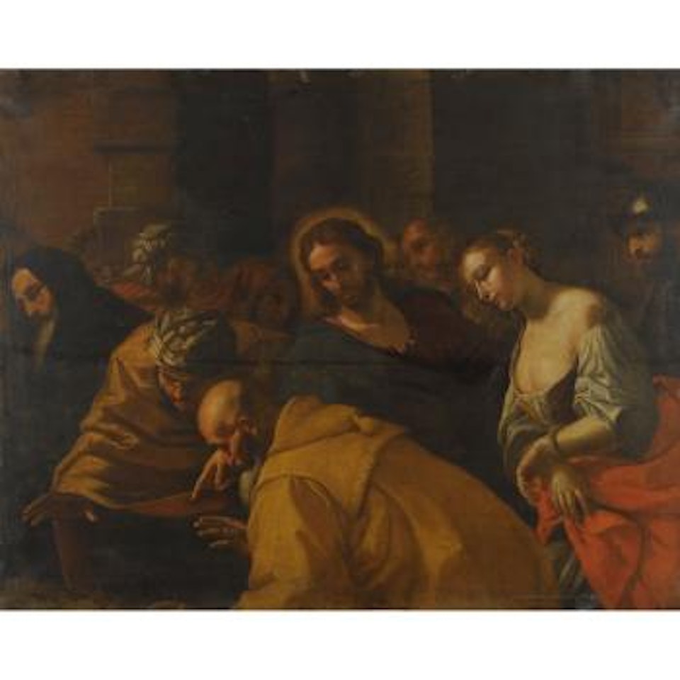 Christ And The Woman Taken In Adultery by Mattia Preti