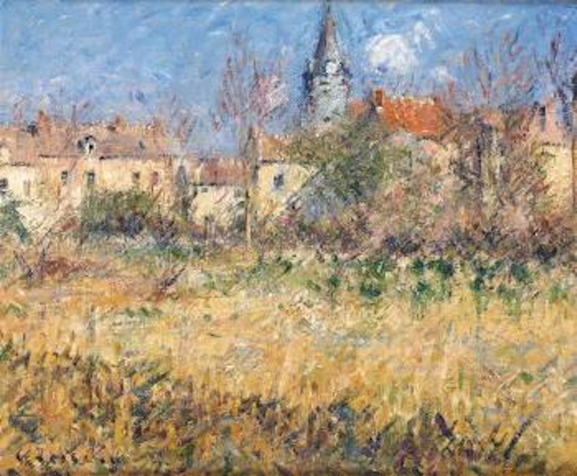 Vue de village by Gustave Loiseau