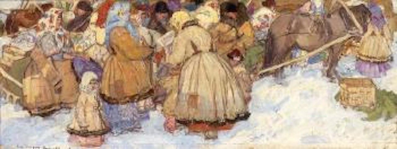 Berne in winter by Leon Gaspard