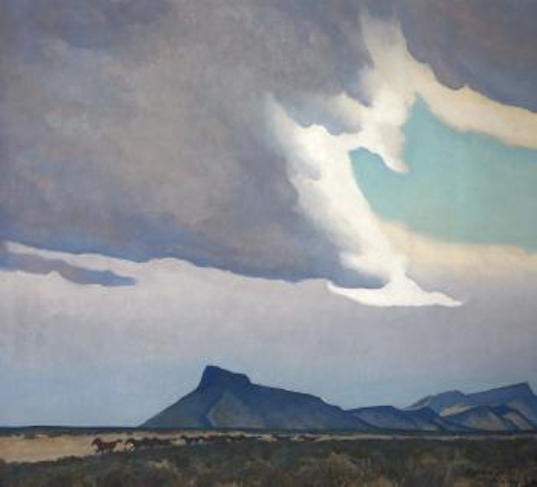 Oncoming storm by Maynard Dixon
