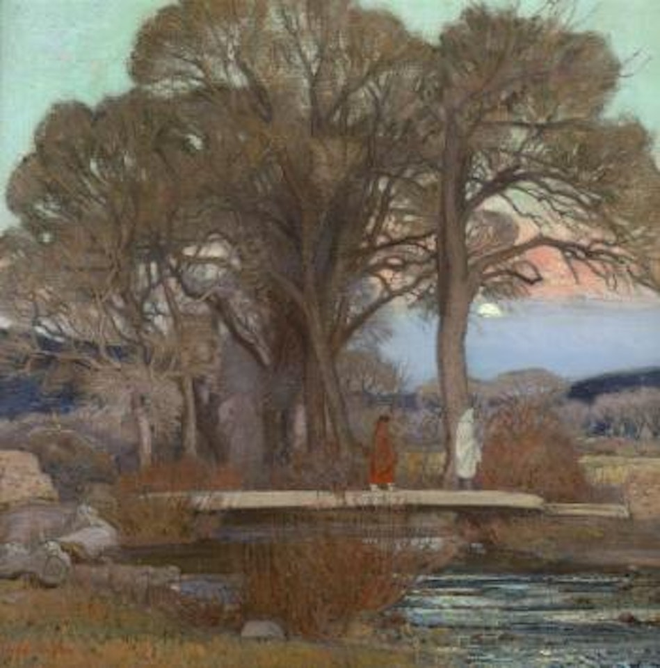Untitled (Taos pueblo) by Ernest Martin Hennings
