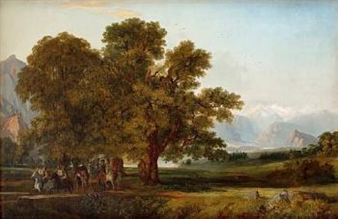 Italian landscape by John Frederick Kensett