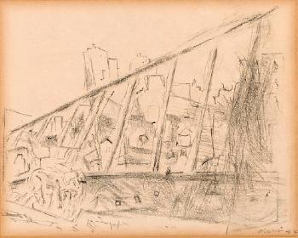 View from Brooklyn Bridge by John Marin