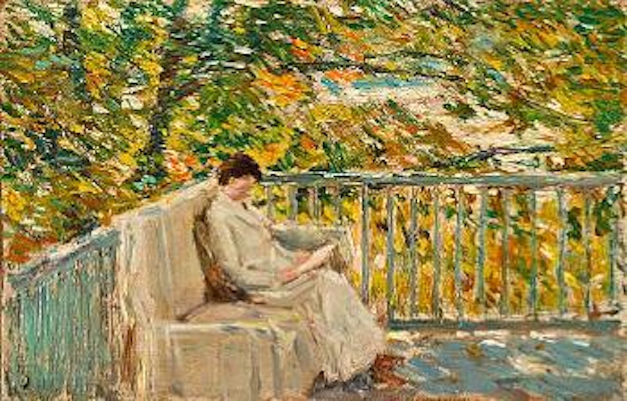 The Balcony by Childe Hassam