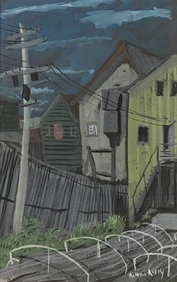 Gloucester, Drying Racks by Milton Avery