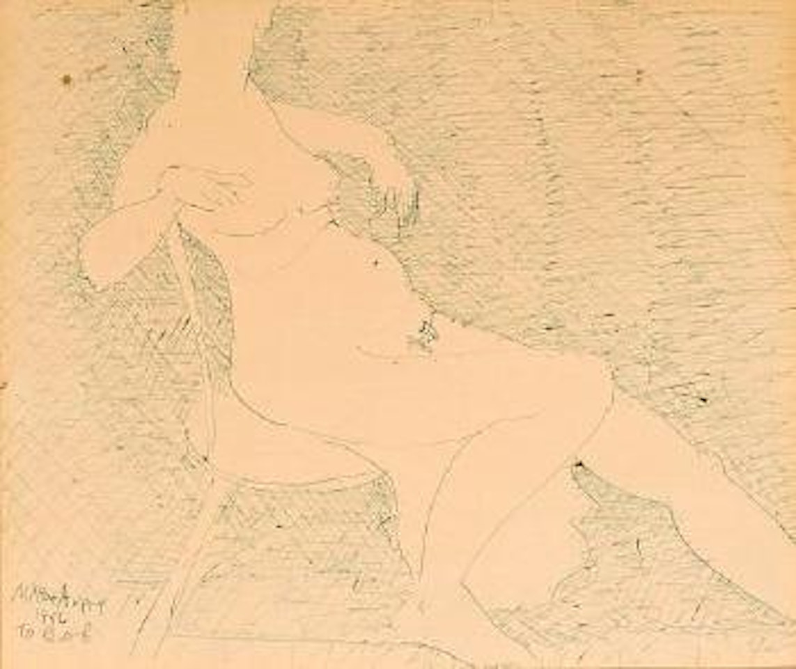 Seated nude by Milton Avery