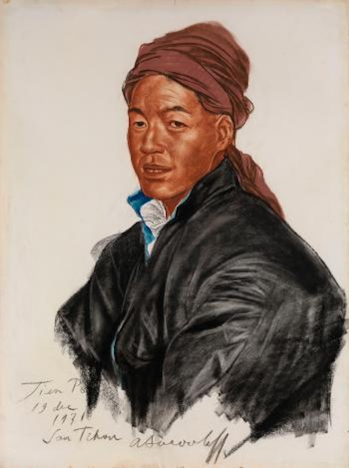 Portrait of Tien Po by Alexander Evgenievich Yakovlev