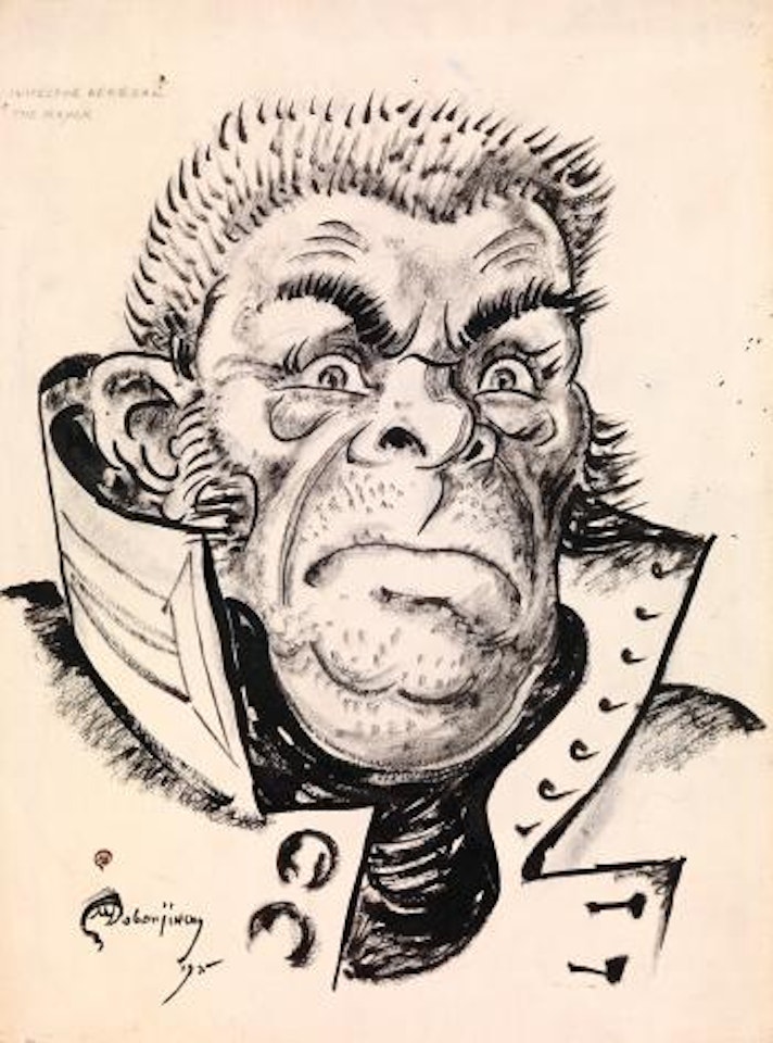 Illustrations for Nikolai Gogol's The Government Inspector by Mstislav Valerianovich Dobuzhinsky